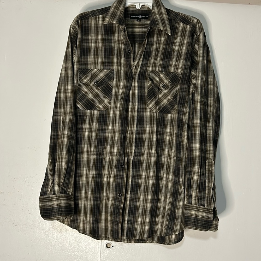 Beverly Hills plaid shirt size large